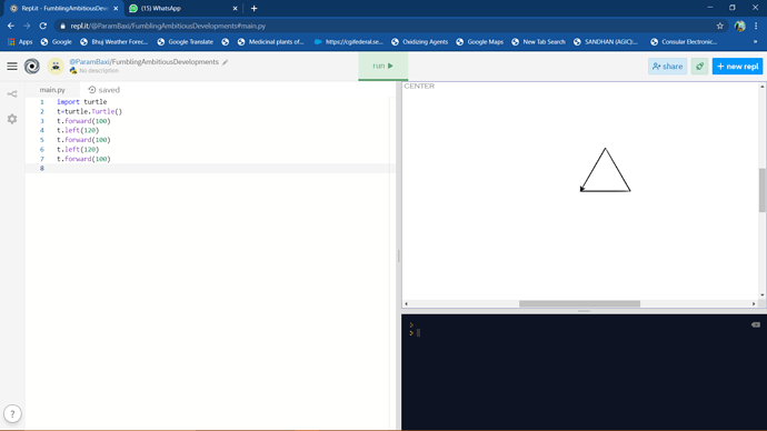 Making a Triangle